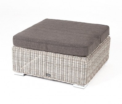 Ashley 4SIS YH-S4019W-1-beige. Лунго плетеная оттоманка с подушкой Ashley 4SIS.
