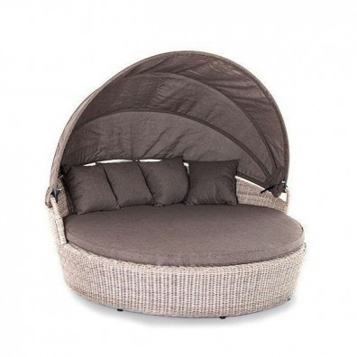 Ashley 4SIS YH-L618W-beige. Стильяно плетеная кровать круглая Ashley 4SIS.