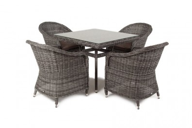Ashley 4SIS FC4T-5-SET-graphite. Фредо обеденная группа плетеная Ashley 4SIS.