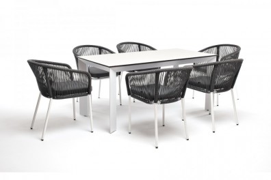 Ashley 4SIS VEN-CM6T1-7-SET-Dray. Венето обеденная группа на 6 персон Ashley 4SIS.