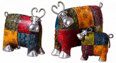 Ashley Uttermost mhid 19058. Статуэтки COLORFUL COWS Ashley Uttermost.