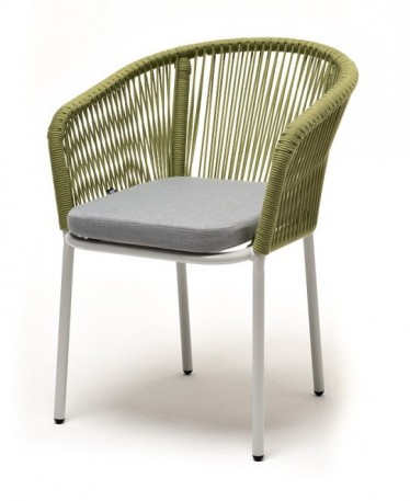 Ashley 4SIS MAR-CH-001-RAL7035-SH-mel-green (H-gray). Марсель стул плетеный из роупа Ashley 4SIS.