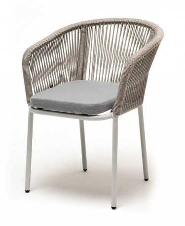 Ashley 4SIS MAR-CH-001-RAL7035-SH-mel-grey (H-gray). Марсель стул плетеный из роупа Ashley 4SIS.