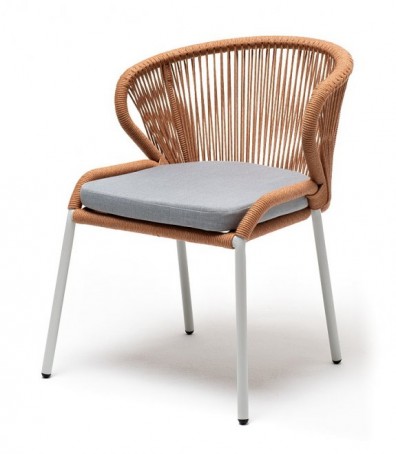 Ashley 4SIS MIL-CH-001-RAL7035-SH-mel-orange (H-gray). Милан стул плетеный из роупа Ashley 4SIS.