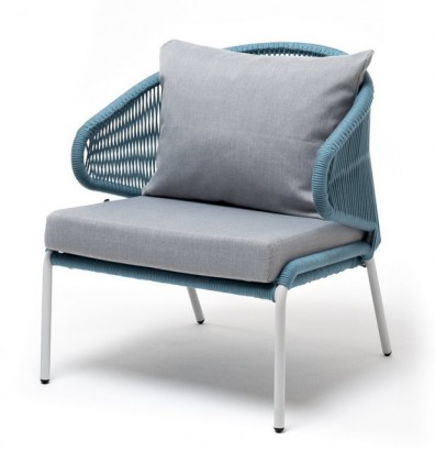 Ashley 4SIS MIL-A-001-RAL7035-SH-blue (H-gray). Милан кресло плетеное из роупа Ashley 4SIS.
