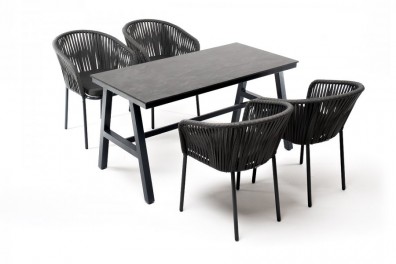 Ashley 4SIS RSR4T1-5-SET-gray. Рио обеденная группа на 10 персон Ashley 4SIS.