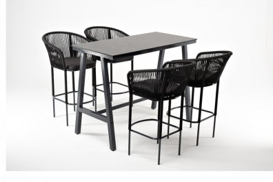 Ashley 4SIS RSR4T1-5-SET-D-gray. Рио барный комплект на 4 персоны Ashley 4SIS.