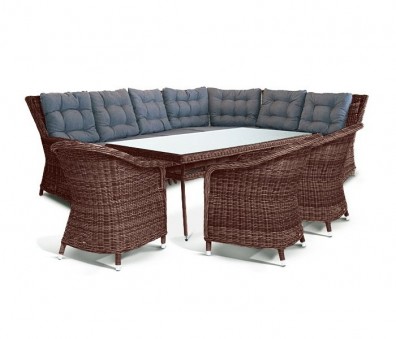 Ashley 4SIS BAZS6C3T-8-SET-brown. Базелла обеденная группа Ashley 4SIS.
