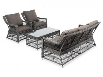 Ashley 4SIS GLS3C2T-4-SET-graphite. Гранд Латте лаунж-зона Ashley 4SIS.