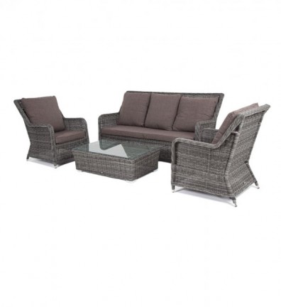 Ashley 4SIS GS3C2T-4-SET-graphite. Гляссе лаунж-зона Ashley 4SIS.
