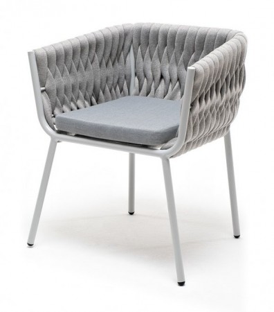 Ashley 4SIS MON-CH-001-RAL7035-SH-H-grey (H-gray). Монако стул плетеный из роупа Ashley 4SIS.