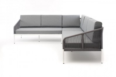 Ashley 4SIS KAN-MS-001-W-H-grey (H-gray). Канны диван модульный плетеный из роупа Ashley 4SIS.