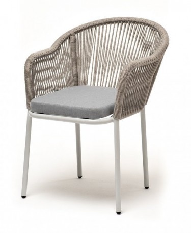 Ashley 4SIS LIO-CH-001-RAL7035-SH-mel-grey (H-gray). Лион стул плетеный из роупа Ashley 4SIS.