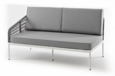 Ashley 4SIS KAN-MS1-001-RAL7035-SH-grey (gray017). Канны правый модуль плетеный из роупа Ashley 4SIS.