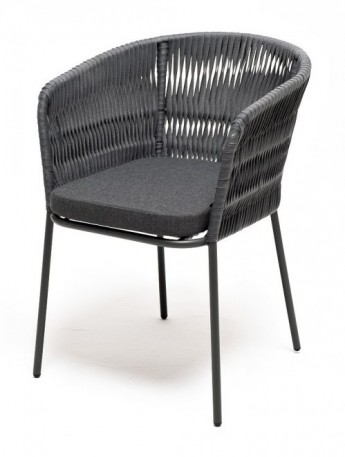 Ashley 4SIS BORE-CH-001-RAL7024-Mua-grey (D-gray027). Бордо стул плетеный из роупа Ashley 4SIS.