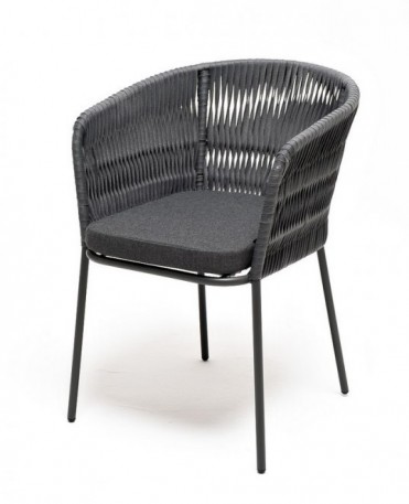 Ashley 4SIS BORE-CH-001-RAL7022-Mua-grey (D-gray027). Бордо стул плетеный из роупа Ashley 4SIS.