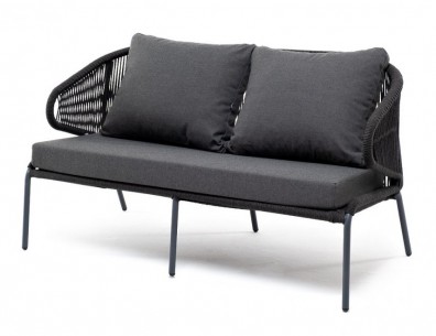 Ashley 4SIS MIL-S-2-001-RAL7024-Mua-D-grey (D-gray019). Милан диван 2-местный плетеный из роупа Ashley 4SIS.