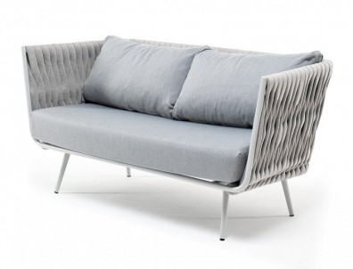 Ashley 4SIS MON-S-2-001-W-Mua-H-grey (H-gray). Монако диван 2-местный плетеный из роупа Ashley 4SIS.