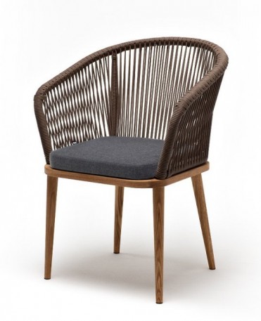 Ashley 4SIS MAR-CH-T001-brown (D-gray027). Марсель стул плетеный из роупа Ashley 4SIS.