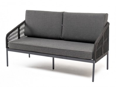 Ashley 4SIS KAN-S-2-001-RAL7024-Mua-D-grey (D-gray027). Канны диван 2-местный плетеный из роупа Ashley 4SIS.