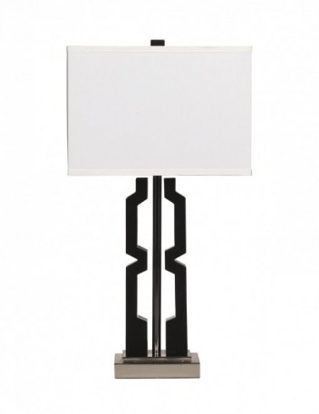 Ashley Mitzi Black Silver Finish L417294. Лампа настольная Ashley Mitzi Black Silver Finish.