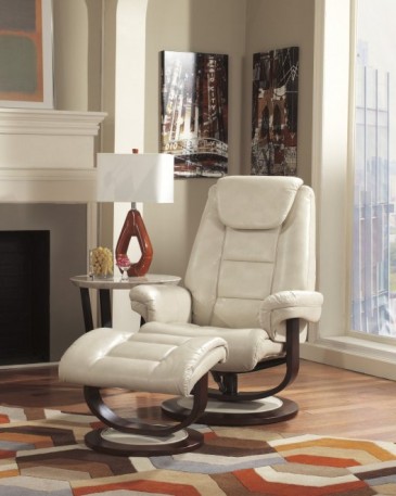 Ashley Paulie DuraBlend Taupe 27000-31. Кожаное офисное кресло с оттоманкой Ashley Paulie DuraBlend Taupe.