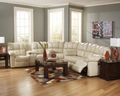 Ashley Kennard Cream 29002-88-77-94. Угловой диван с реклайнером Ashley Kennard Cream.