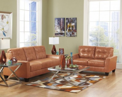 Ashley Paulie DuraBlend Orange 27002-35-38. Комплект мягкой мебели Ashley Paulie DuraBlend Orange.