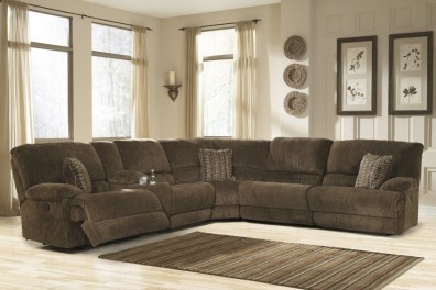Ashley Pivot Point Truffle 10800-58-57-19-77-46-62. Диван угловой с реклайнером Ashley Pivot Point Truffle.