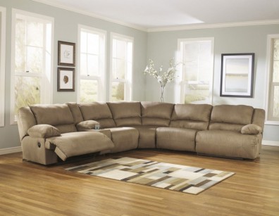 Ashley Hogan Mocha 57802-40-57-19-77-46-41. Диван угловой с реклайнером Ashley Hogan Mocha.