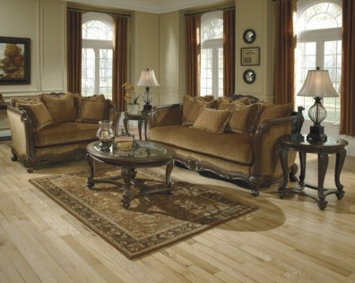 Ashley Claremont Toffee 66000-35-38. Комплект мягкой мебели Ashley Claremont Toffee.