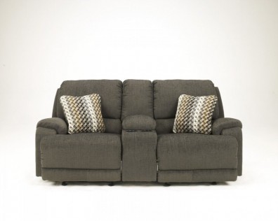 Ashley Herztio Steel 89702-91. Диван двойной с реклайнером Ashley Herztio Steel.