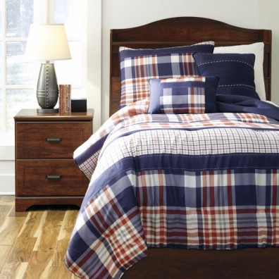Ashley Milam Plaid Q353001T. Постельное белье Twin Size Ashley Milam Plaid.