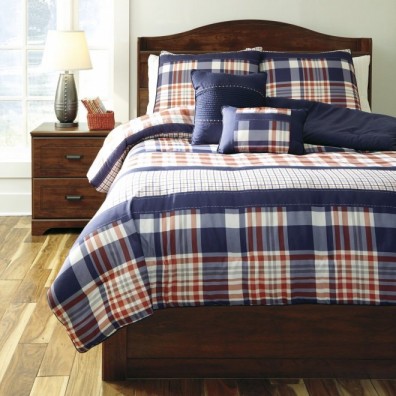 Ashley Milam Plaid Q353003F. Постельное белье Full Size Ashley Milam Plaid.