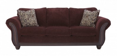 Ashley Chesterbrook Burgundy 88102-38. Диван тройной Ashley Chesterbrook Burgundy.