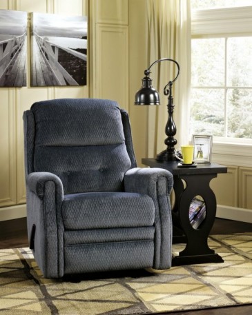 Ashley Meadowbark Navy 86406-27. Кресло с реклайнером Ashley Meadowbark Navy.