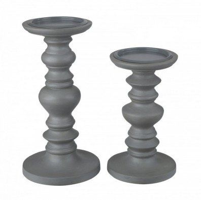 Ashley Dallin Antique Gray A2000162. Декоративные подсвечники Ashley Dallin Antique Gray.