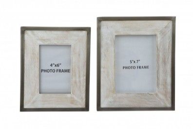 Ashley Kadija White Wash Silver Finish A2000178. Декоративные фоторамки Ashley Kadija White Wash Silver Finish.