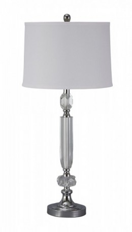 Ashley Tajo Clear Silver Finish L428014. Лампа Ashley Tajo Clear Silver Finish.