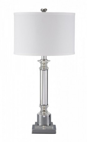 Ashley Marlon Clear Silver Finish L428044. Лампа Ashley Marlon Clear Silver Finish.