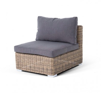 Ashley Соломенная YH-C1032W. Лунго модуль диванный прямой с подушками Ashley Соломенная.