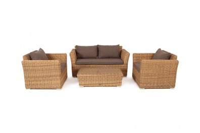 Ashley Соломенная KSS2C2T-4-SET. Капучино Сингл лаунж-зона Ashley Соломенная.