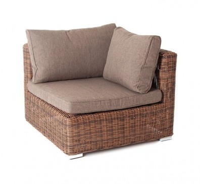Ashley 4SIS YH-C1031W-brown. Лунго модуль диванный угловой с подушками Ashley 4SIS.