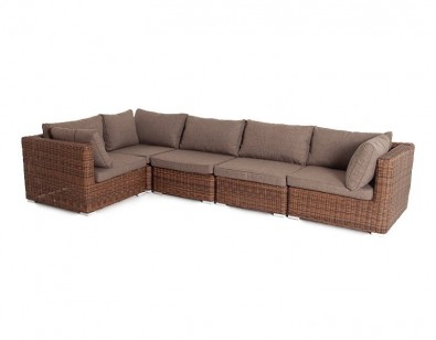 Ashley 4SIS YH-C1033W-SET-brown. Лунго трансформирующийся диван Ashley 4SIS.