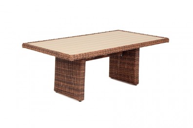 Ashley 4SIS YH-S4684P-2-brown. Бергамо плетеный обеденный стол Ashley 4SIS.