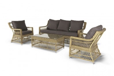 Ashley Соломенная GLS3C2T-4-SET. Гранд Латте лаунж-зона Ashley Соломенная.