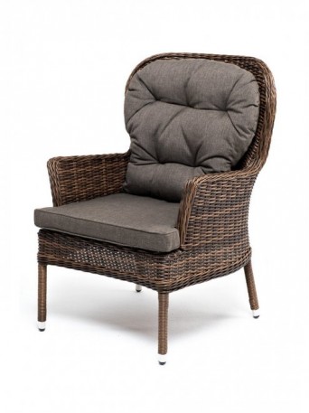 Ashley 4SIS YH-C1618W-brown. Алиса кресло плетеное Ashley 4SIS.