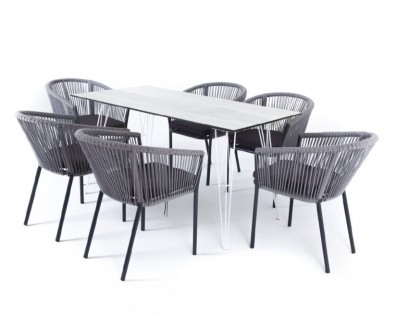 Ashley 4SIS Indoor-4SiS-2419-light. Милан обеденная группа на 6 персон Ashley 4SIS.