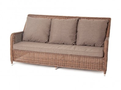 Ashley 4SIS YH-C3579W-2-brown. Гляссе диван 3-местный Ashley 4SIS.