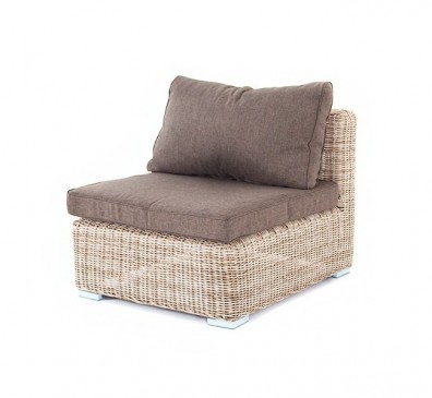 Ashley 4SIS YH-C1032W-beige. Лунго модуль диванный прямой с подушками Ashley 4SIS.